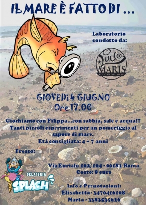 Piccoli esploratori alle prese con acqua, sale e sabbia!!! - presso Gelateria Splash